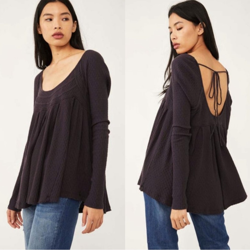 Free People It’s Always You‎ Black Bohemian Top XS Y2K Gypsy Whimsygoth Witchy